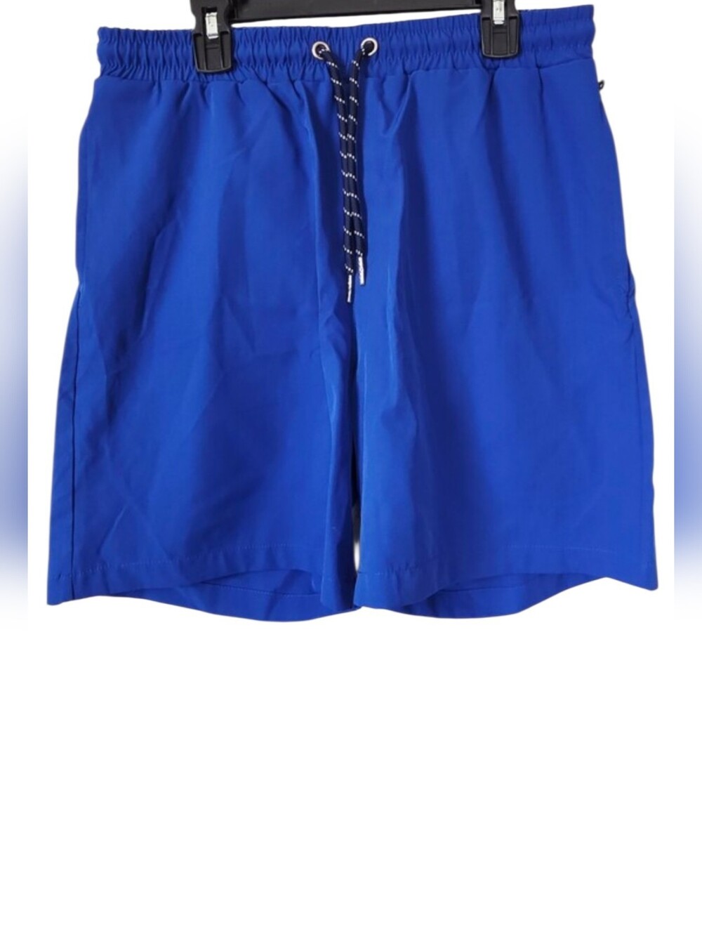 Men's Electric Blue Swim Trunks with Drawstring
